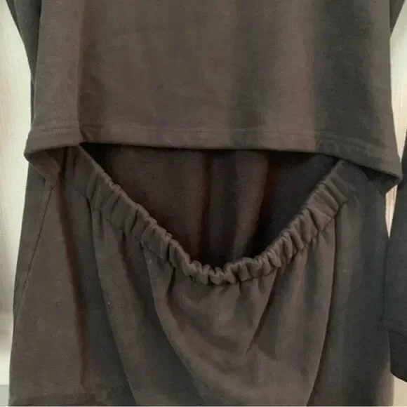 Thakoon open back sweatshirt dress SZ Small- NEW - grey- terry